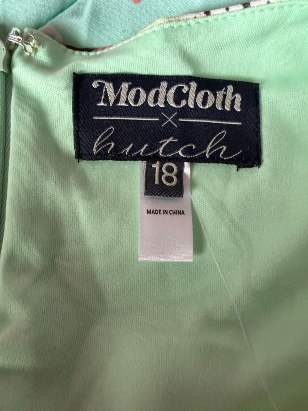 Modcloth x Hutch Womens Green Insect Moth Butterfly Dress - Picture 4 of 5